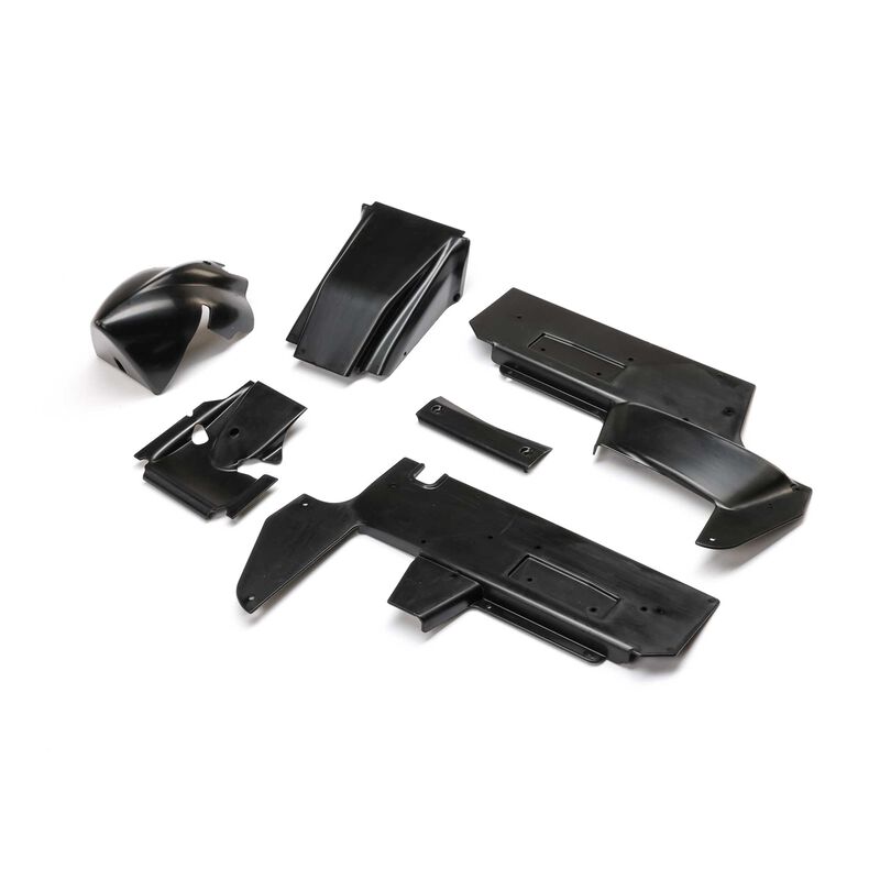 Body Panel Set, Black: 22S Sprint LOS-1888