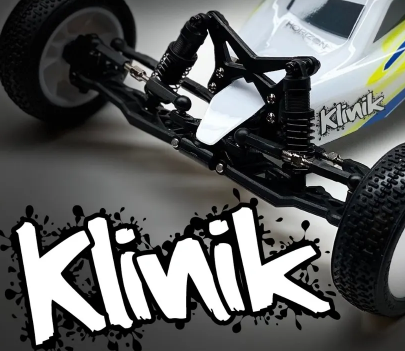 Klinik RC TLR Losi Mini B Xd 3mm Titanium Turnbuckle Set w/drill bit Blue
