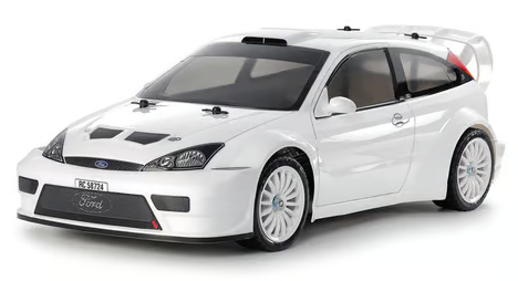 Tamiya 2003 Limited Edition Ford Focus RS Custom 1/10 4WD Rally Car Kit (White) (TT-02) w/Pre-Painted Body