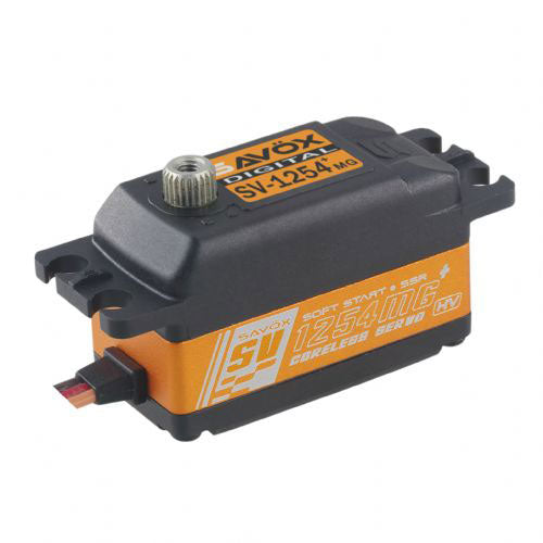SAVOX High Voltage Coreless Low Profile Digital Servo with Soft Start, 0.085sec / 208.3oz @ 7.4V SAVSV1254MGP