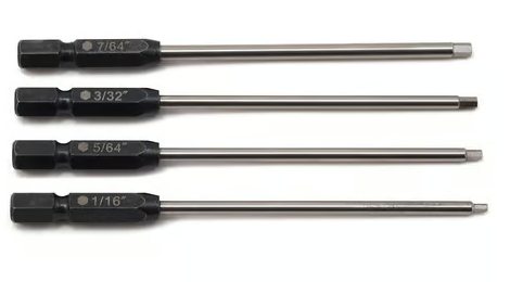 ProTek RC TruTorque Standard Power Tool Tip Set (4) (1/16", 5/64", 3/32", 7/64")