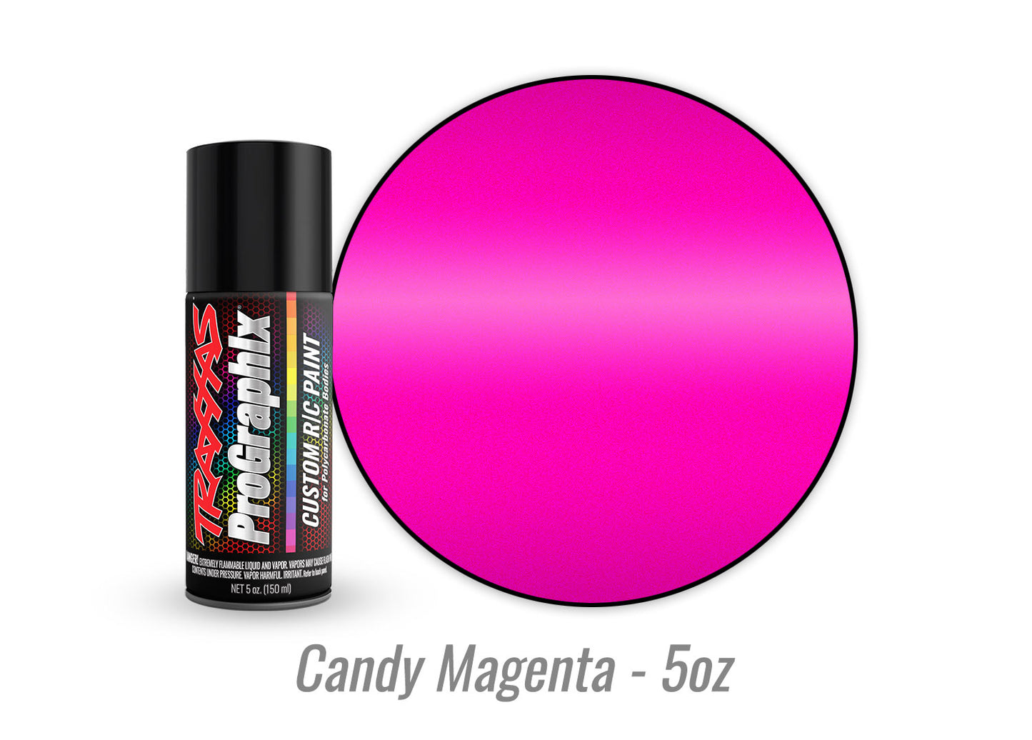 TRAXXAS Body, paint, ProGraphix™, metallic magenta (5oz)