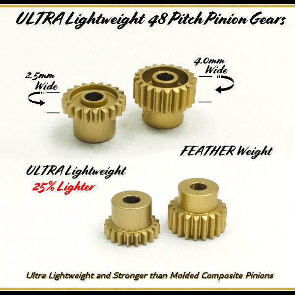 TRINITY Ultra Lightweight Aluminum Pinion Gear, Thin, 30 T 48 Pitch,