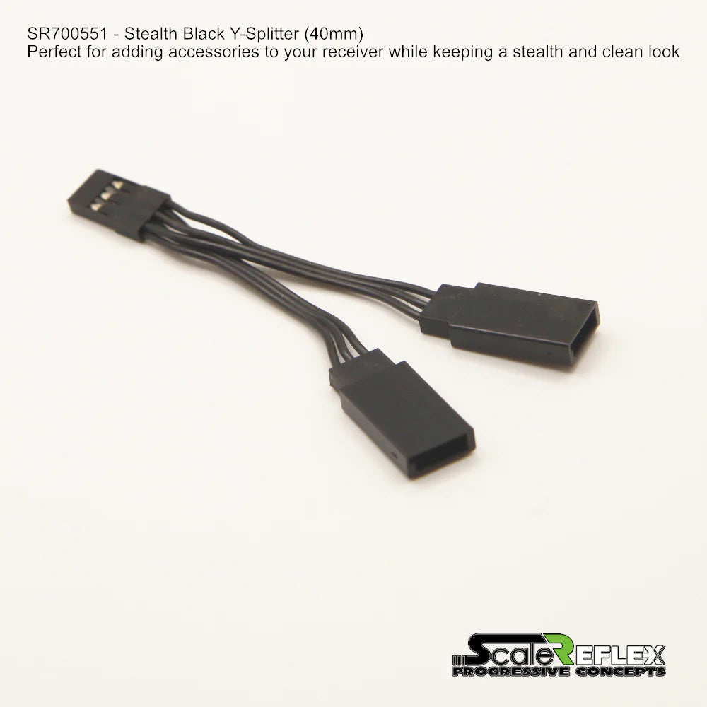 Reflex Servo Y Splitter - ESC (40mm) Y-Splitter Cable Wire [Scale Reflex] 700551