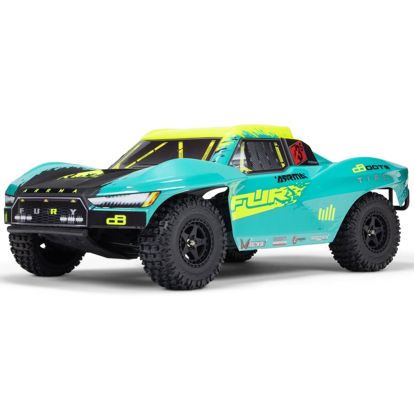 1/10 FURY 223S DSC 2WD RTR Brushless Short Course Truck, Green