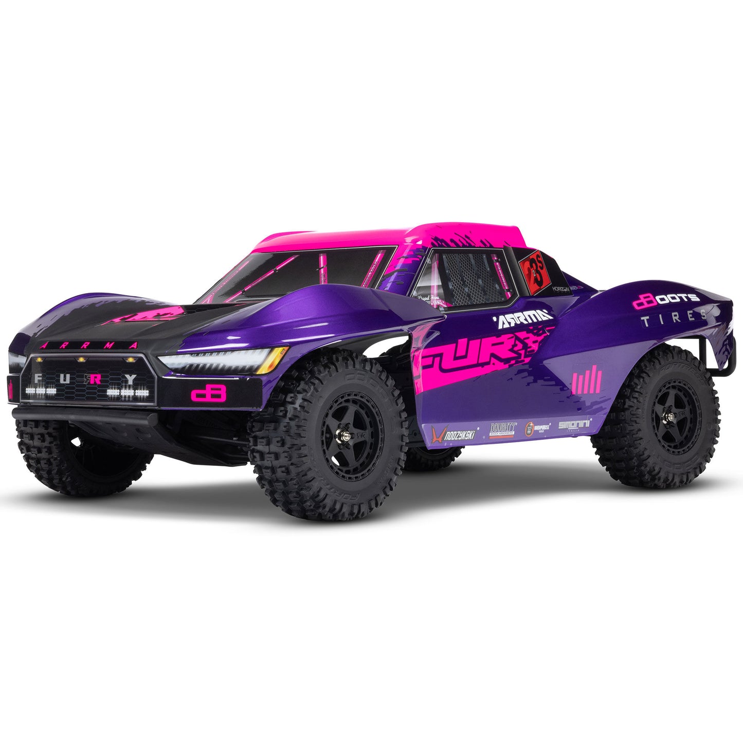 1/10 FURY 223S DSC 2WD RTR Brushless Short Course Truck, Purple