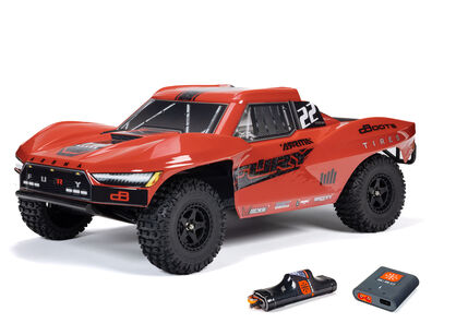 1/10 FURY MEGA 550 Brushed 2WD Short Course Truck RTR with Battery & Charger, Red