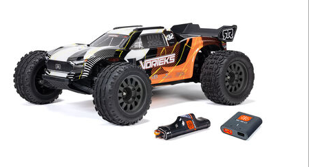 1/10 VORTEKS MEGA 550 Brushed 2WD Stadium Truck RTR with Battery & Charger, Orange