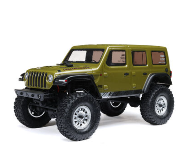 1/24 SCX24 Jeep Wrangler JLU 4X4 Rock Crawler Brushed RTR, Green