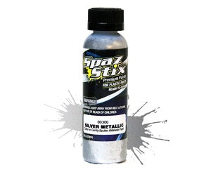 SPAZ STIX METALLIC SILVER / CANDY BACKER AIRBRUSH PAINT 2OZ