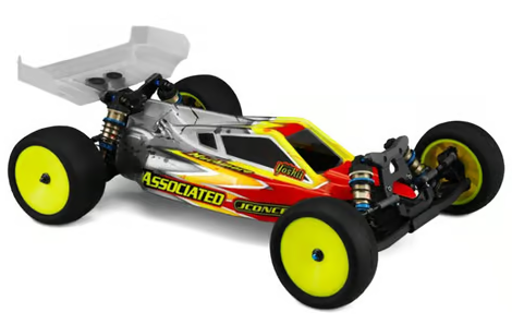 JConcepts Associated B6.4/B6.4D "P2" Buggy Body w/Carpet Wing (Clear)