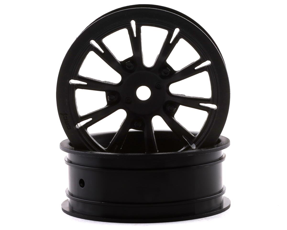 DragRace Concepts AXIS 2.2" Drag Racing Front Wheels w/12mm Hex (Black) (2)