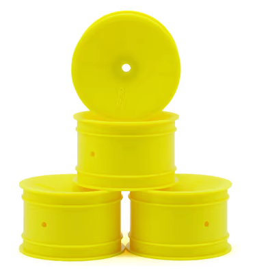 JConcepts 12mm Hex Mono 2.2 Rear Wheels (4) (B6/B74/RB6) (Yellow)