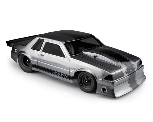 JConcepts 1991 Ford Mustang Fox Body Street Eliminator Drag Racing Body (Clear)