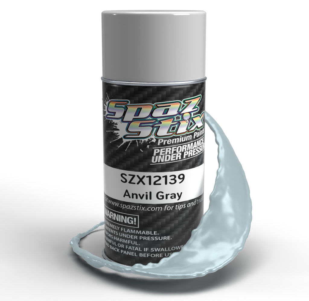 SPAZ STIX Anvil Gray Aerosol Paint, 3.5oz Can