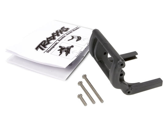 TRAXXAS Wheelie bar mount (1)/ hardware (black)