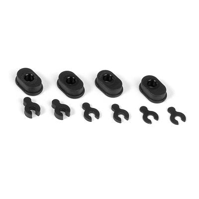 XRAY Composite Eccentric Bushings/Caster Clips (2)