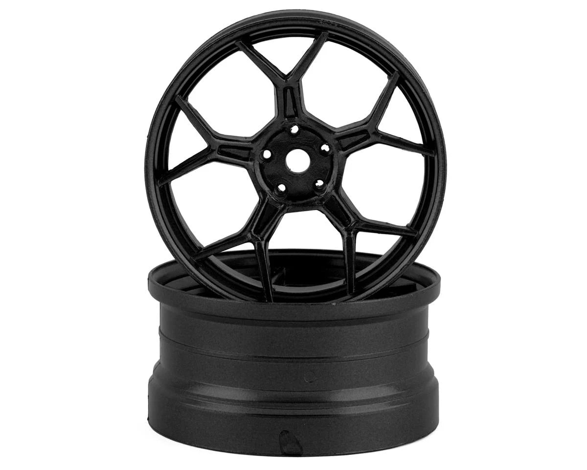 DS Racing Feathery Split Spoke Drift Rim (Gunmetal) (2) (6mm Offset)