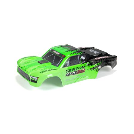 ARRMA 1/10 SENTON 4X2 Painted Decaled Trimmed Body Green/Black ARA402345