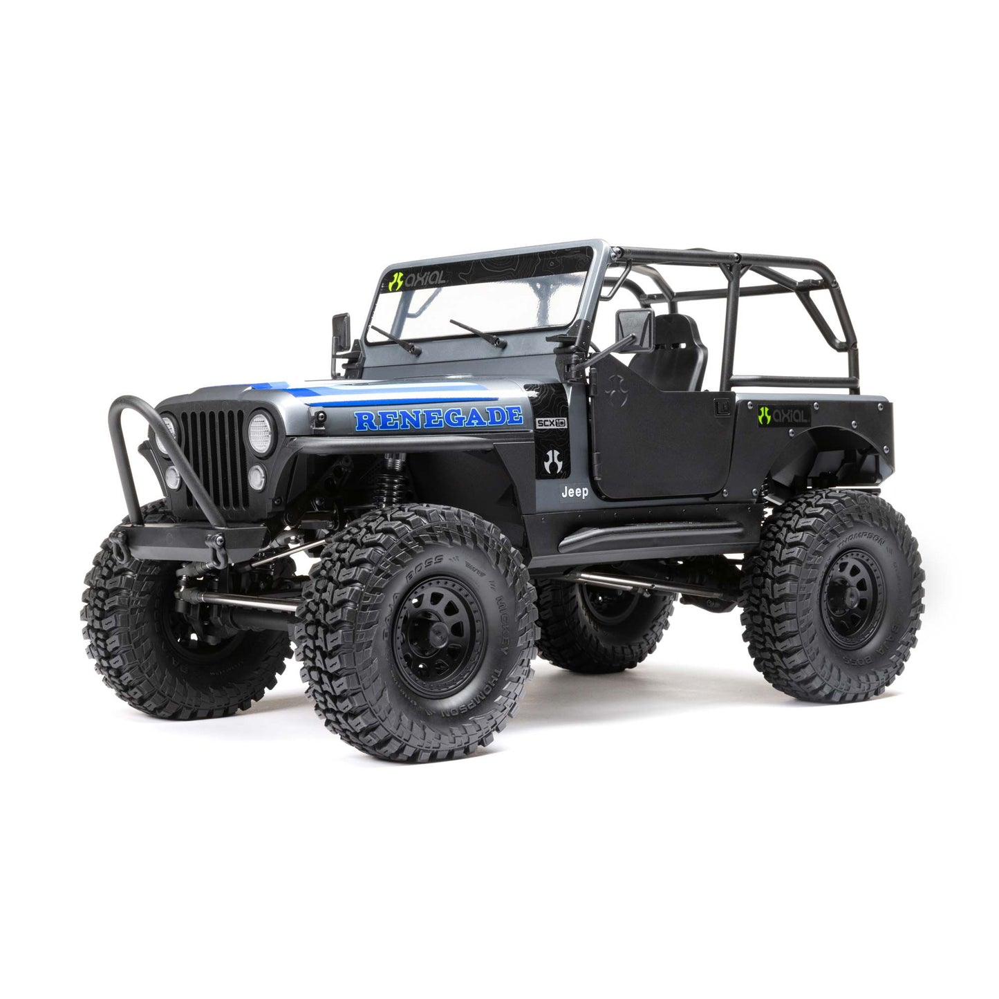 AXIAL 1/10 SCX10 III Jeep CJ-7 4WD Brushed RTR, Grey AXI03008T2