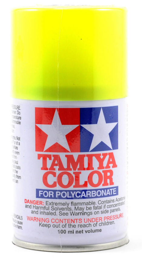 Tamiya PS-27 Fluorescent Yellow Lexan Spray Paint (100ml) TAM86027