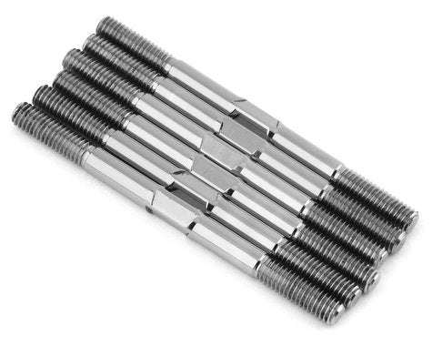 1UP Racing TLR 22 5.0 Pro Duty Titanium Turnbuckle Set (Raw Silver)