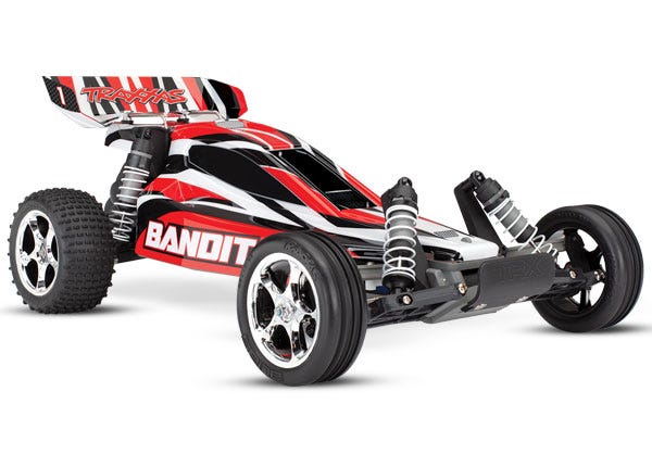 TRAXXAS BANDIT: 1/10 EXTREME SPORTS BUGGY (No Charger) RED