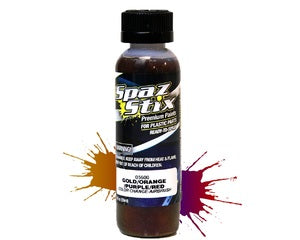 SPAZ STIX Color Change Airbrush Ready Paint, Gold/Orange/Purple/Red, 2oz Bottle