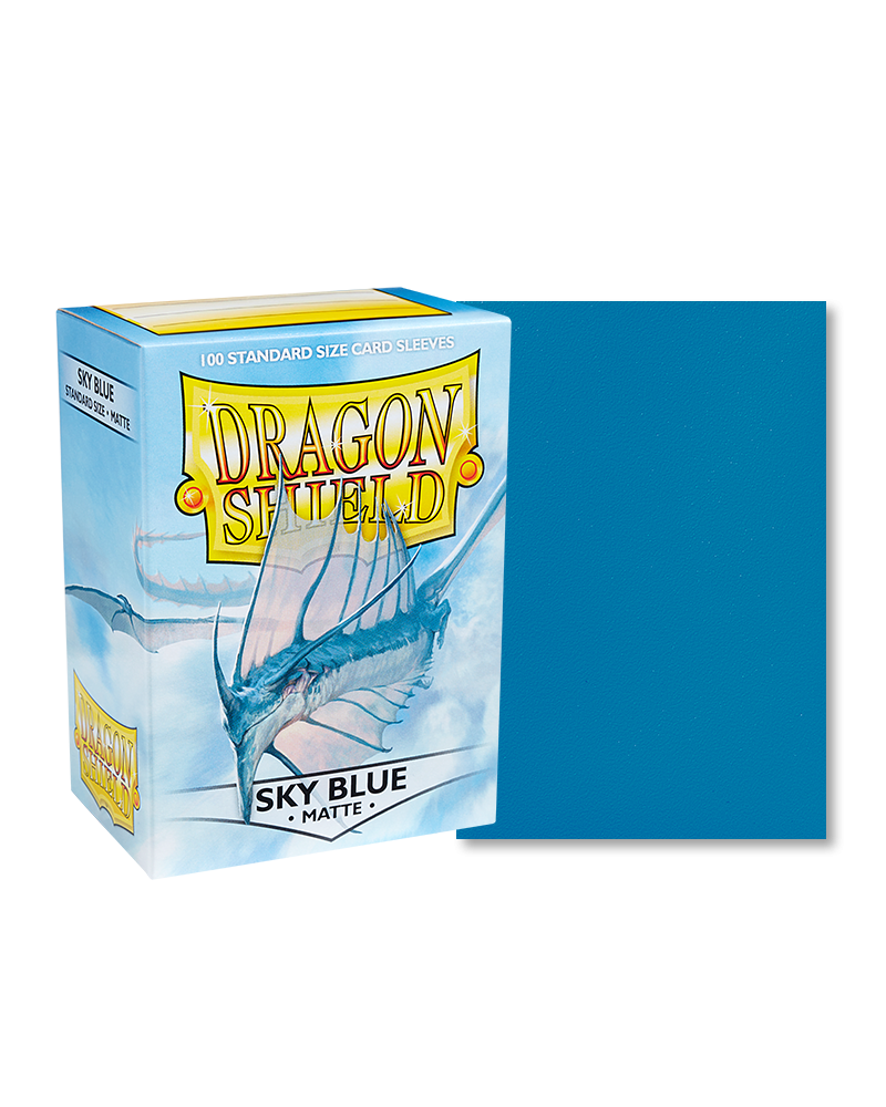 DRAGON SHIELD - Matte Sleeves - Standard Size SKY BLUE