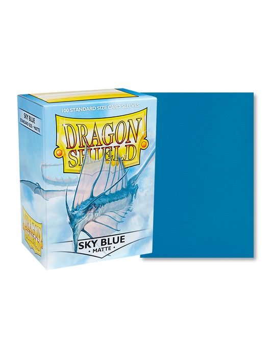 DRAGON SHIELD - Matte Sleeves - Standard Size SKY BLUE