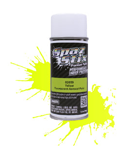 SPAZ STIX YELLOW FLUORESCENT AEROSOL PAINT 3.5OZ SZX02059