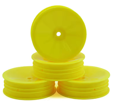 JConcepts 12mm Hex Mono 2.2 "Slim" Front Wheels (4) (B6/RB6/SRX2/YZ2) (Yellow)