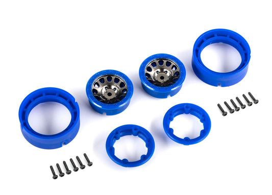 TRAXXAS WHEELS MTHD 105 BLK 1.0" BLUE