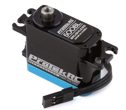 ProTek RC 500BL "Black Label" 1/12 High Torque Brushless Mini Servo (High Voltage/Metal Case)