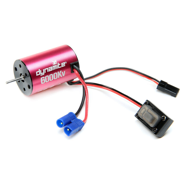 DYNAMITE Brushless Motor/ESC, 2n1 Combo, 6000Kv: Mini-T 2.0