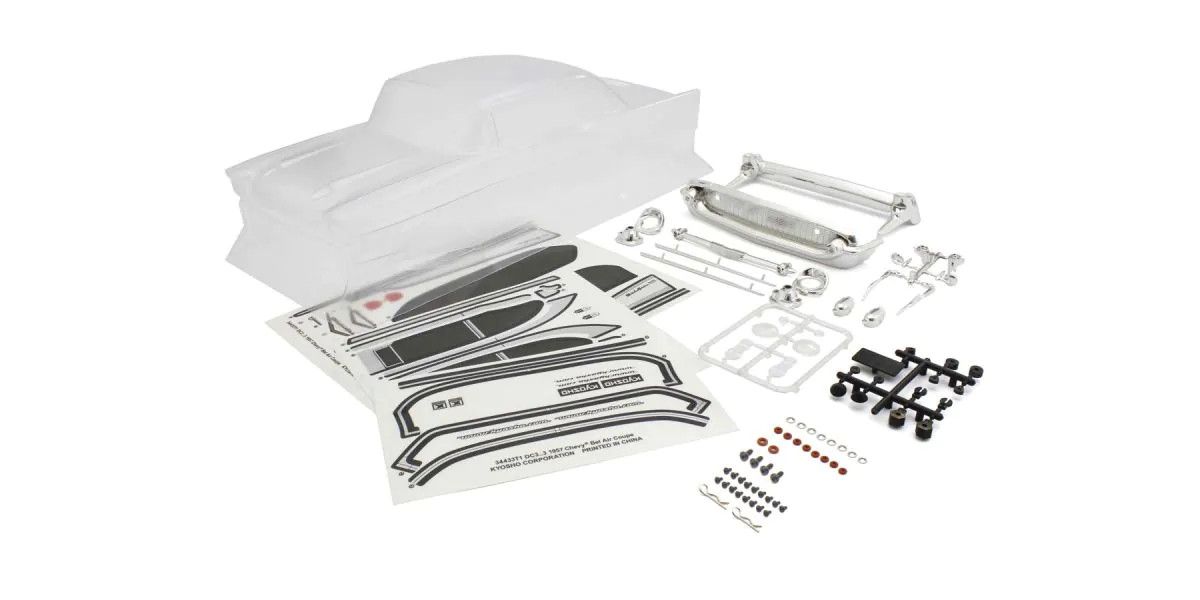 KYOSHO 1957 Chevy Bel Air Coupe Non-Decoration Clear Body Set KYOFAB709