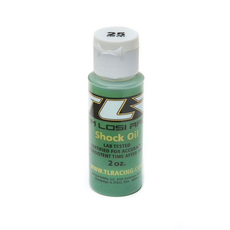 TLR SILICONE SHOCK OIL, 25WT, 250CST, 2OZ