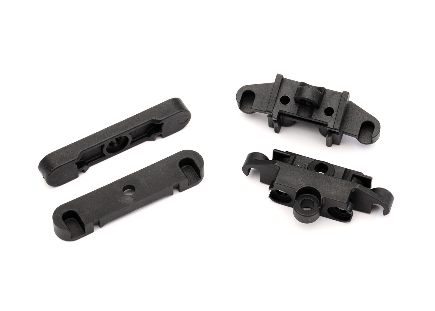 TRAXXAS Mount, tie bar, front (1)/ rear (1)/ suspension pin retainer, front or rear (2)