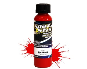 SPAZ STIX SOLID RED AIRBRUSH PAINT 2OZ