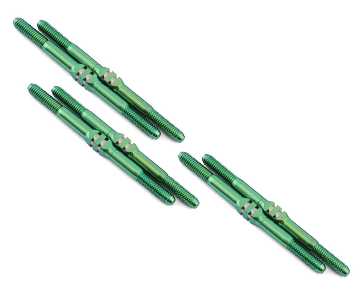 Whitz Racing Products HyperMax 2020 XRAY XB2 3.5mm Titanium Turnbuckle Kit (Green)