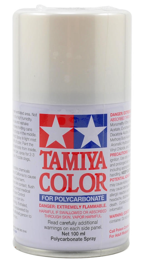 Tamiya PS-57 Pearl White Lexan Spray Paint (100ml) TAM86057