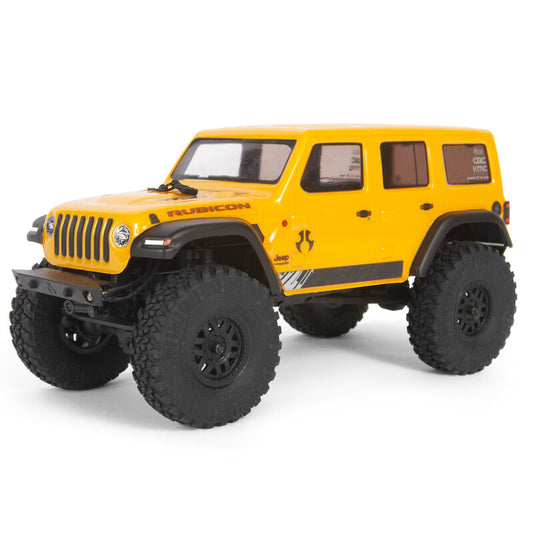 AXIAL 1/24 SCX24 2019 Jeep Wrangler JLU CRC 4WD Rock Crawler Brushed RTR YELLOW