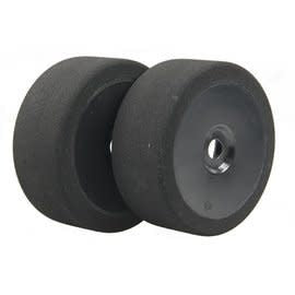 BSR BSRC8018-B 1/8 Double Pink Low Profile Mounted GT Foam Tire On Black Dish Wheels (2) (BSR)