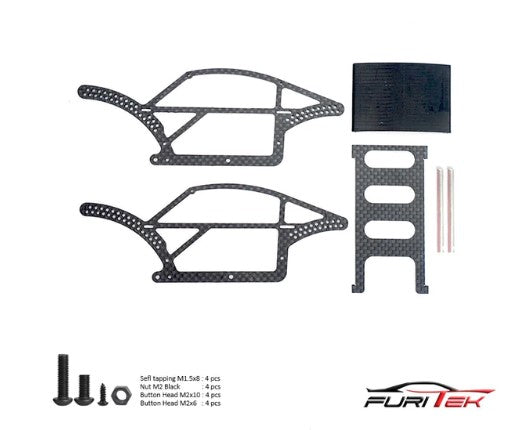 FURITEK BETTLE CARBON FIBER COMP CHASSIS FOR TRAXXAS TRX-4M fur-2279