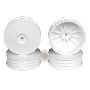 DE RACING  Slim Speedline Buggy Wheels, Front, White, 4pcs