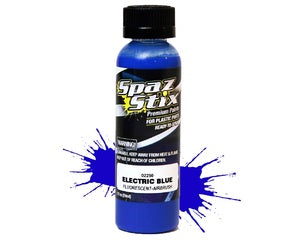 SPAZ STIX ELECTRIC BLUE FLUORESCENT AIRBRUSH PAINT 2OZ