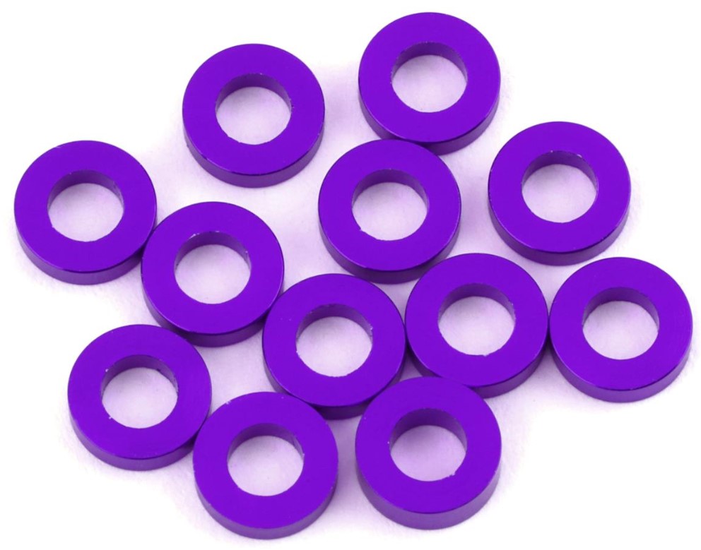 1UP Racing 3x6mm Precision Aluminum Shims (Purple) (12) (2.5mm) 1UP80327