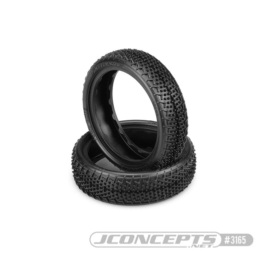 JConcepts Fuzz Bite LP Carpet 2.2" 2WD Front Buggy Tires (2) (Pink)