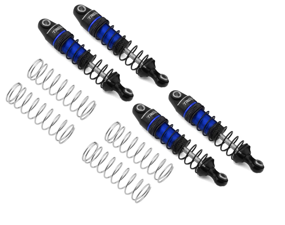 Treal Hobby TRX-4M 53mm Aluminum Oil Filled Threaded Damper Shocks (Blue) (4) TLHTTRX-4M-92