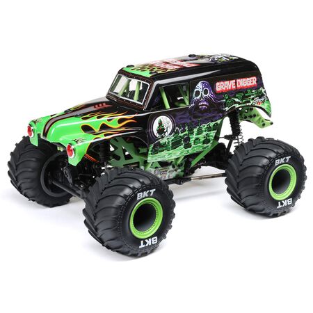 losi 1/18 Mini LMT 4X4 Brushed Monster Truck RTR, Grave Digger LOS01026T1